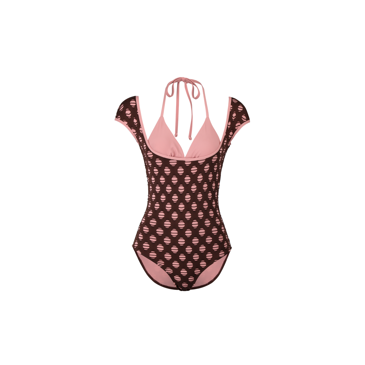 Bubble one piece - Choco pink