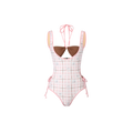 Ohana one piece - Pink tartan