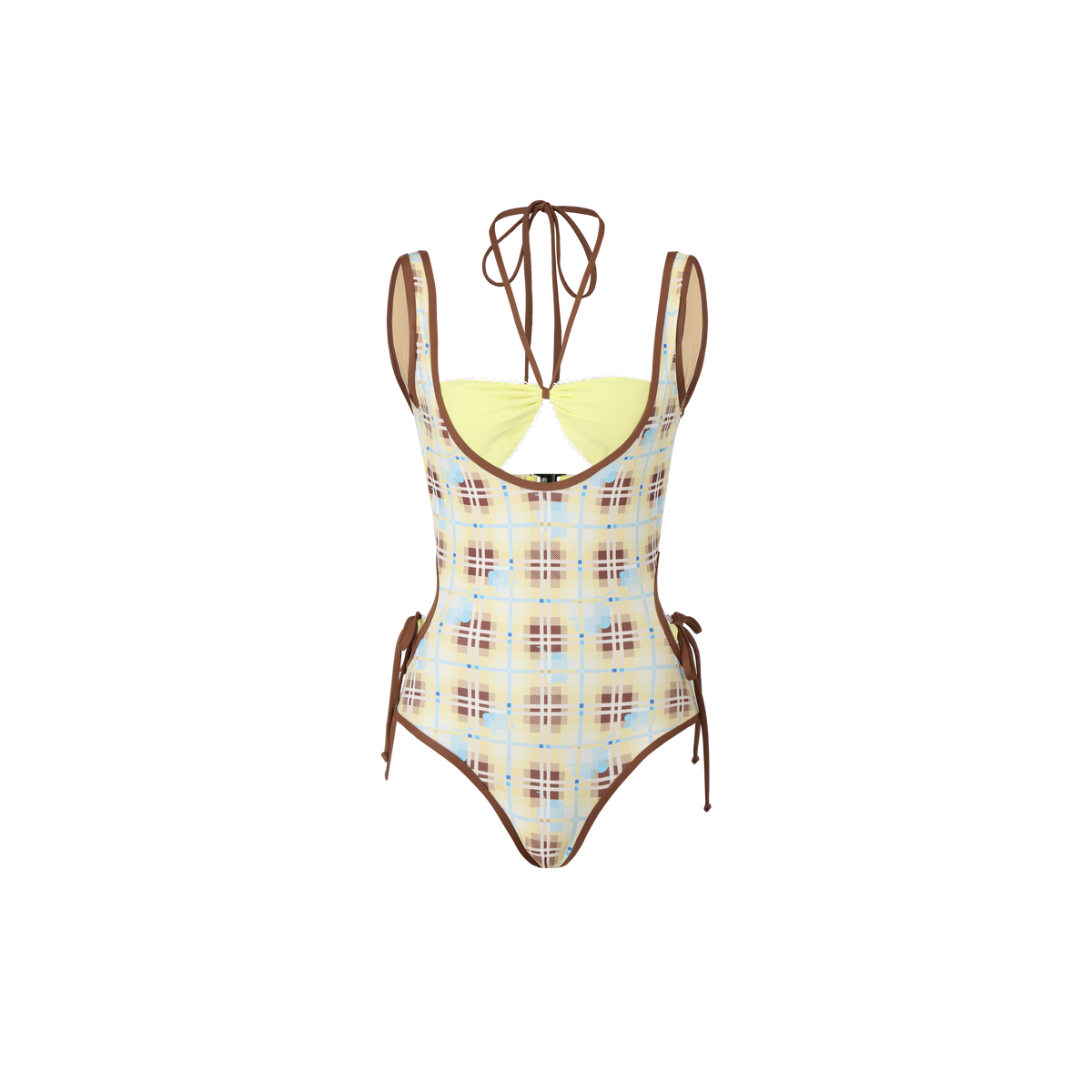 Ohana one piece - Yellow tartan