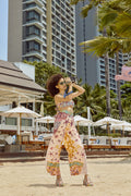 Pleated Flare Pants