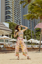 Pleated Flare Pants