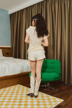 Debbie Top ( เนื้อผ้าคอตตอนสี Vanilla )