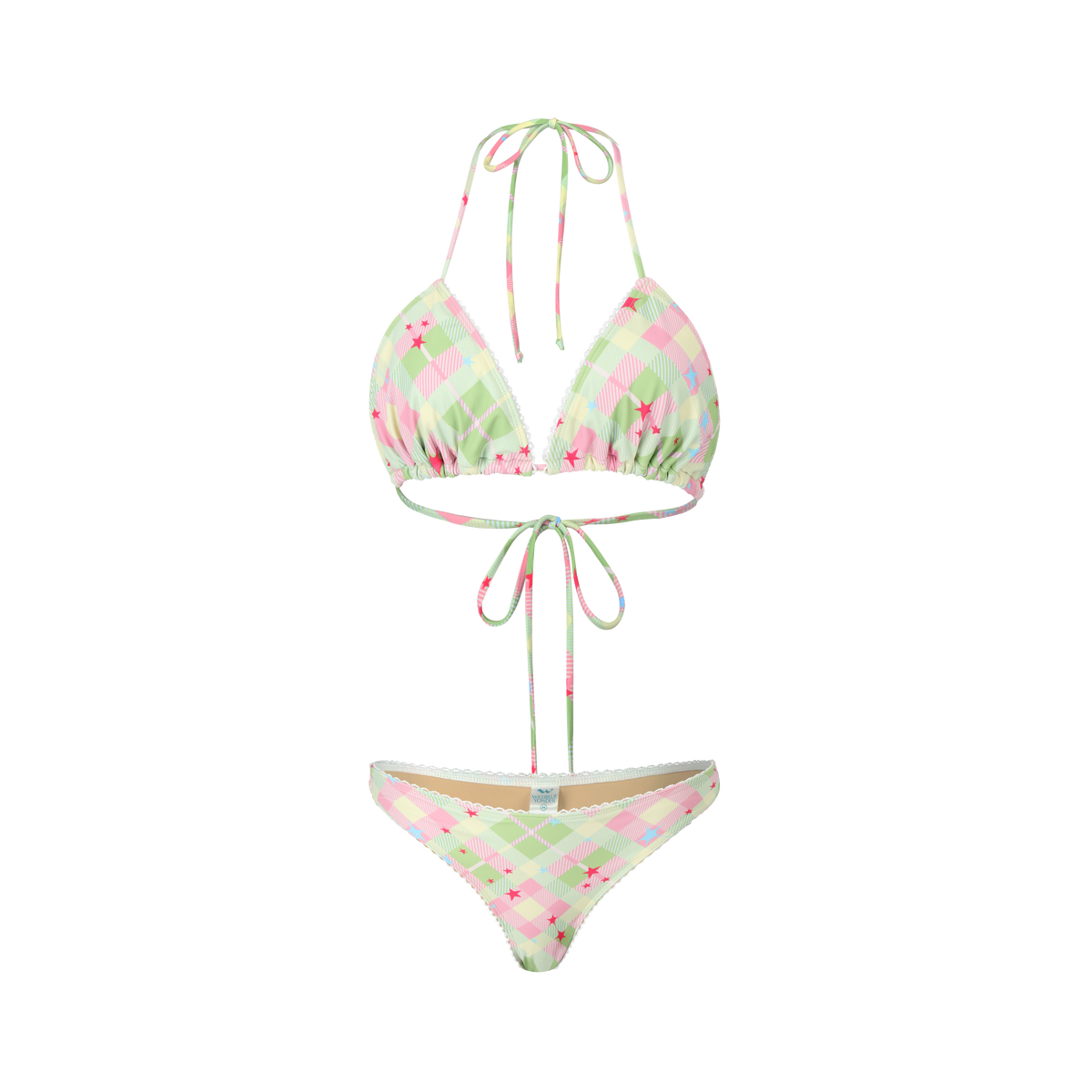 Whimsy Bikini - Green Tartan